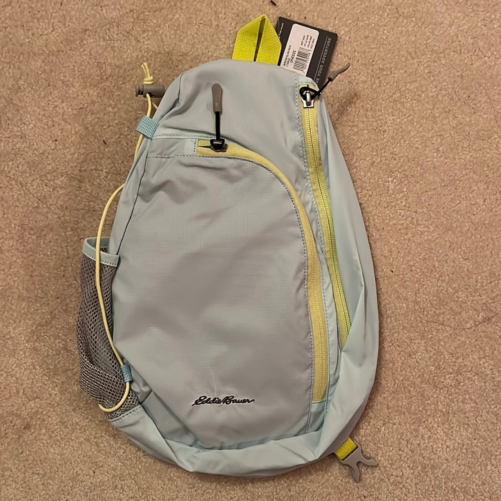 Eddie Bauer Ripstop Sling Pack (Lt Aqua) *NWT*